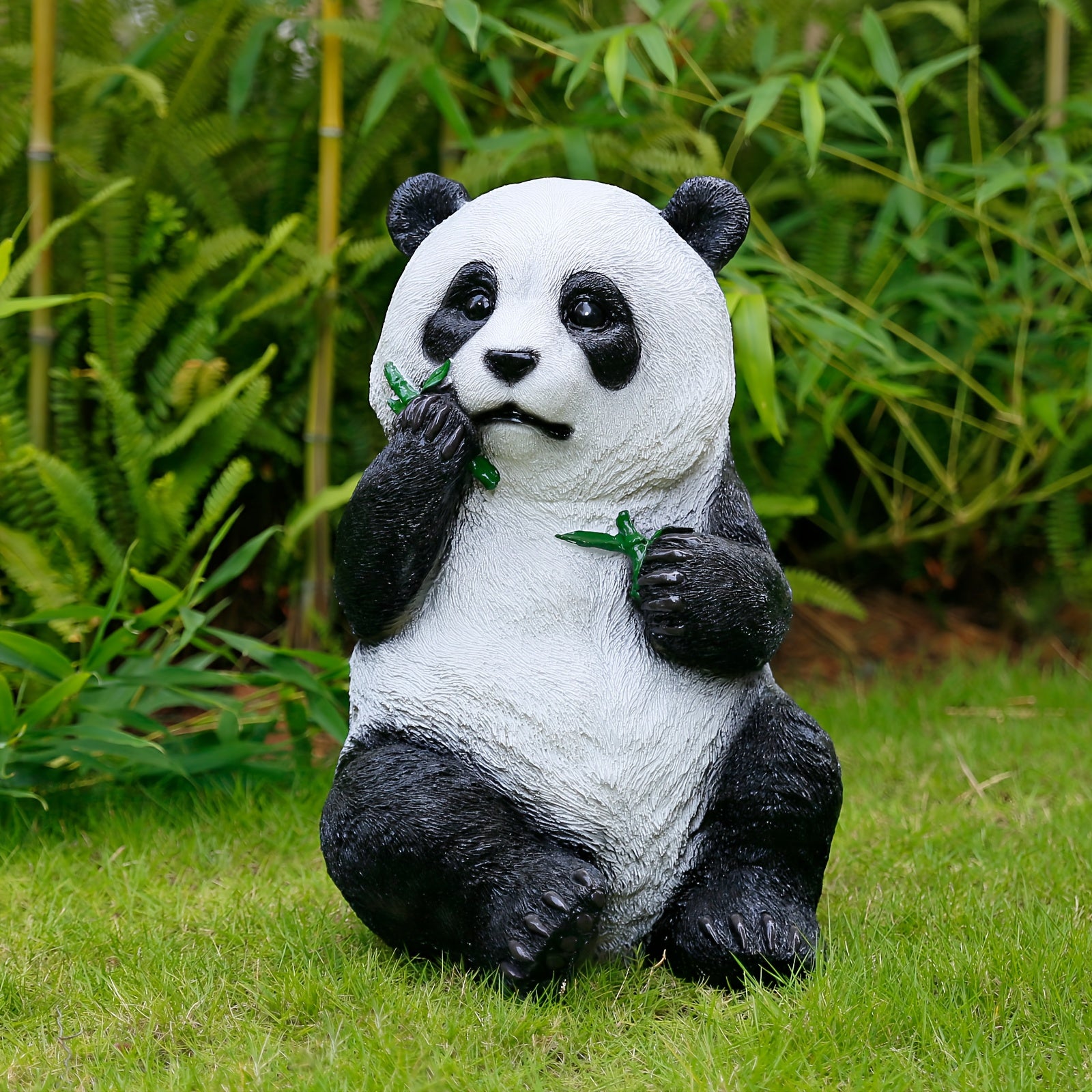 Adorable Panda Outdoor Statue