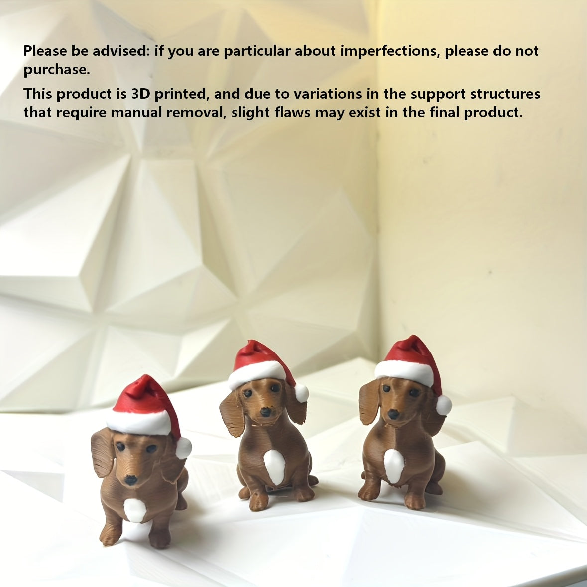 Christmas Dachshund Figurine