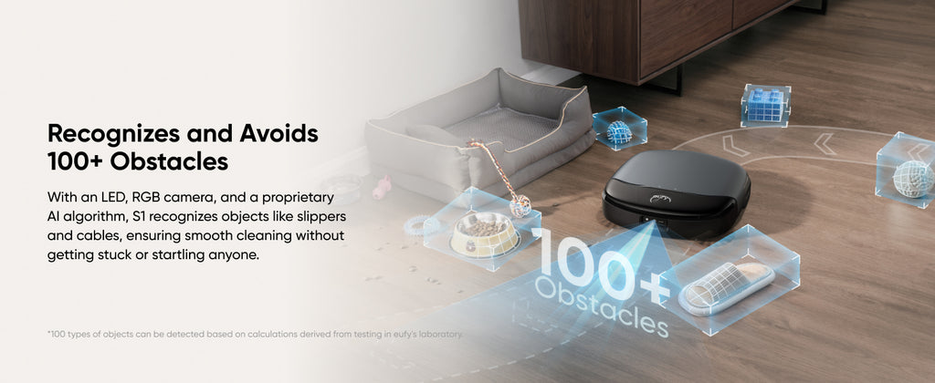 eufy Omni S1, Robot Vacuum Cleaner with Mop, Incredible Suction, All-in-One Station, Smart Obstacle Avoidance, Lift Mop, Wi-Fi, App, Alexa, Corner-to-Edge Deep Cleaning