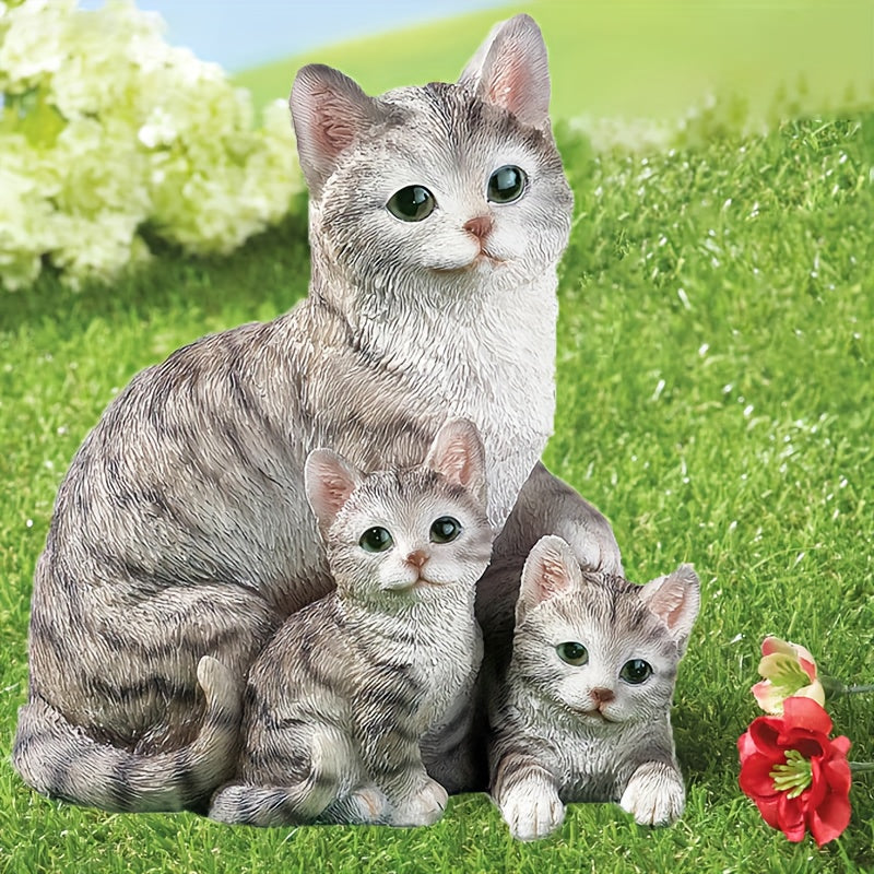 Resin Cat Garden Statue