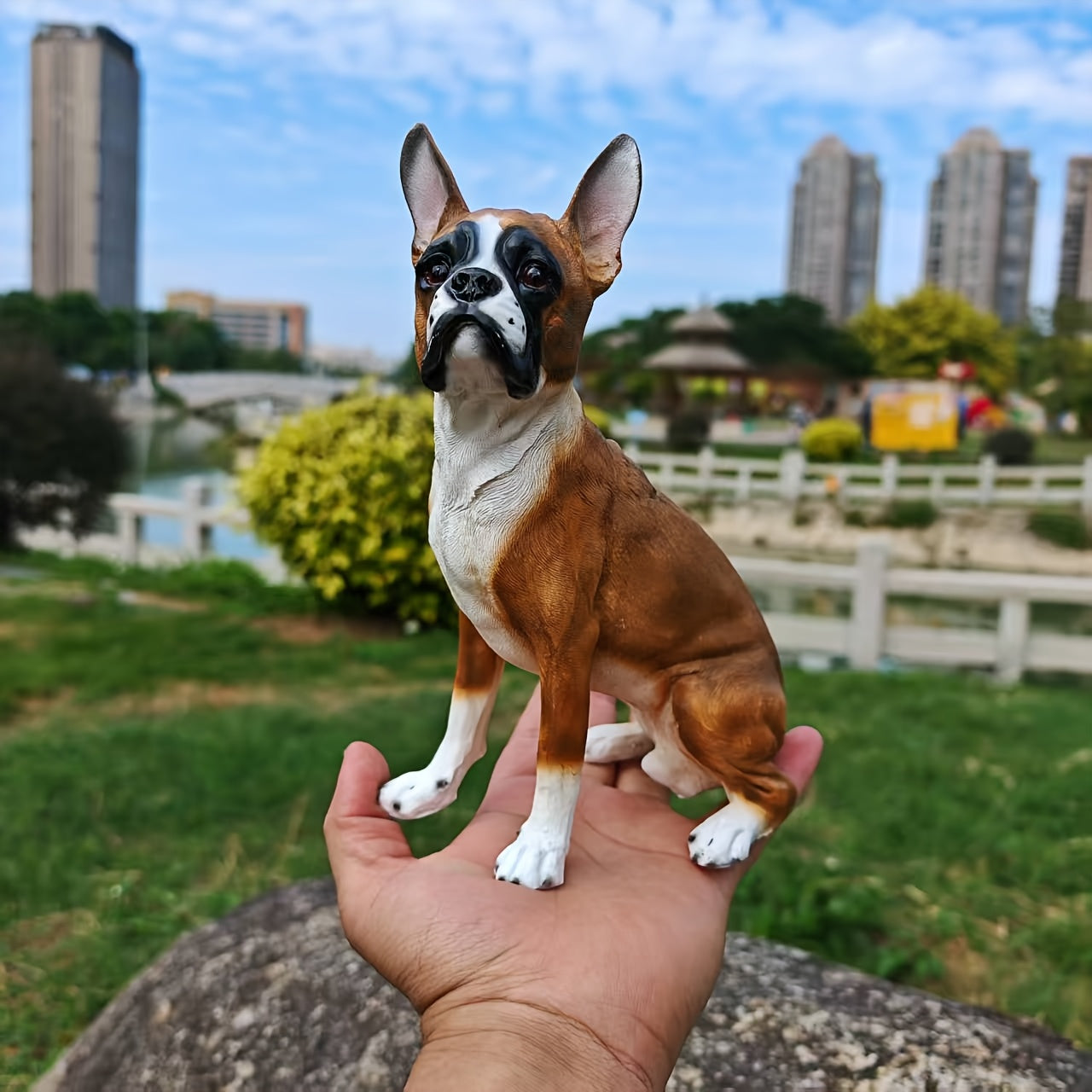Resin French Bulldog Statue