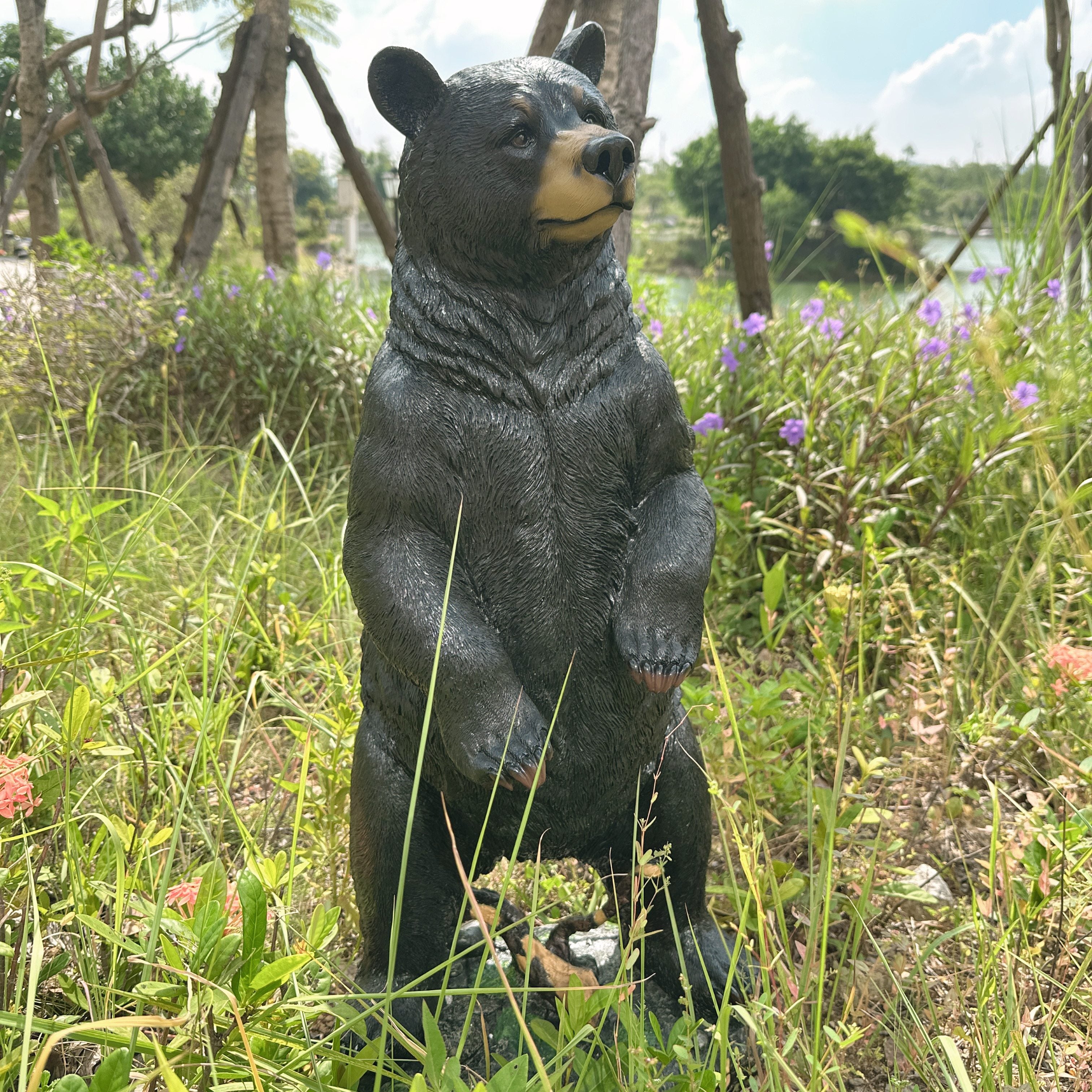 Creative Large Simulation Black Energy Statue Ornament