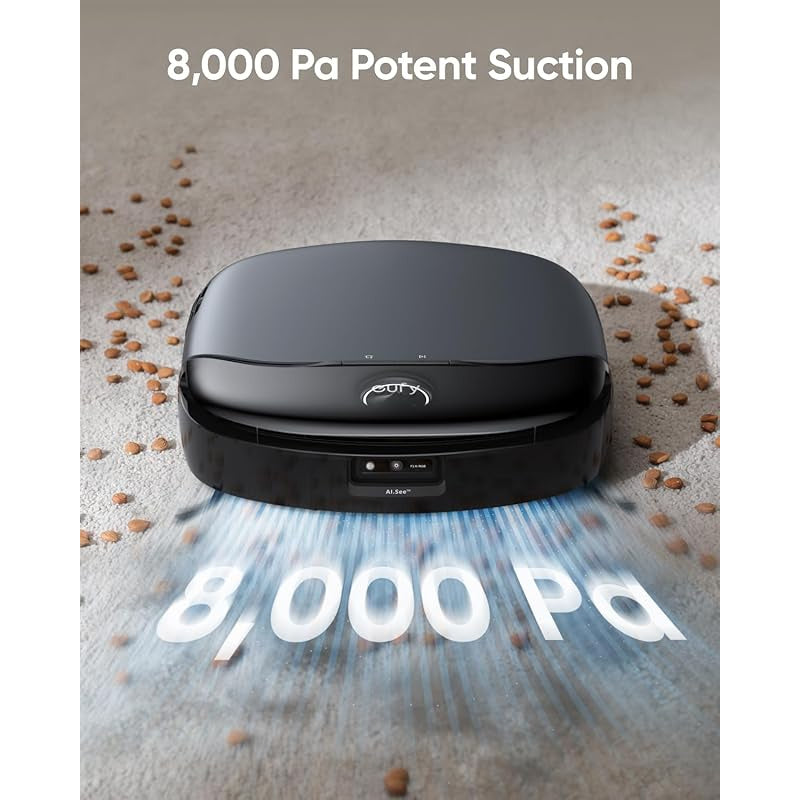 eufy Omni S1, Robot Vacuum Cleaner with Mop, Incredible Suction, All-in-One Station, Smart Obstacle Avoidance, Lift Mop, Wi-Fi, App, Alexa, Corner-to-Edge Deep Cleaning