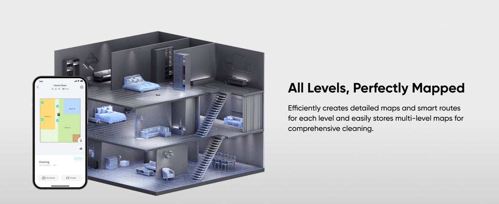 eufy Omni S1, Robot Vacuum Cleaner with Mop, Incredible Suction, All-in-One Station, Smart Obstacle Avoidance, Lift Mop, Wi-Fi, App, Alexa, Corner-to-Edge Deep Cleaning