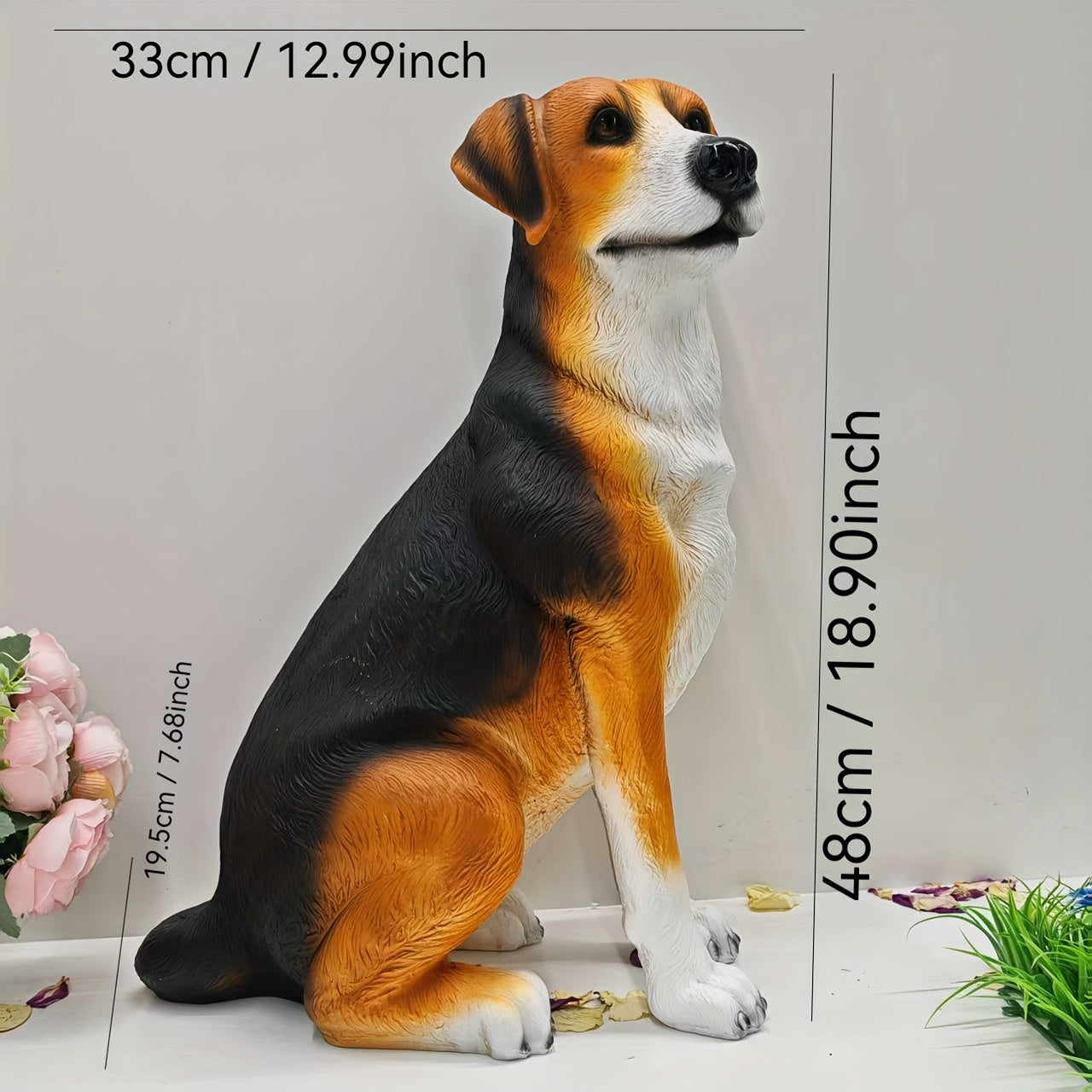 Lifelike Large Dog Sculpture