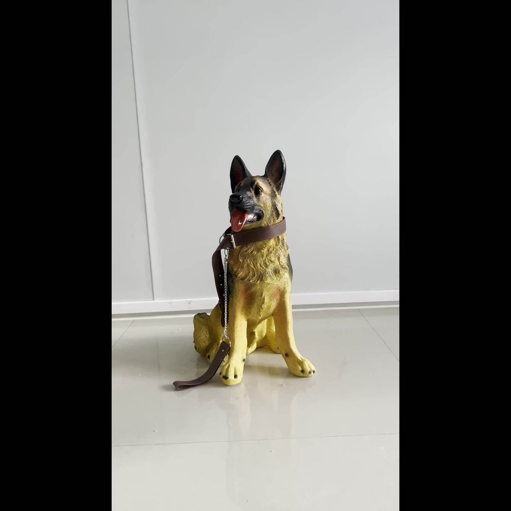 German Shepherd dog statue