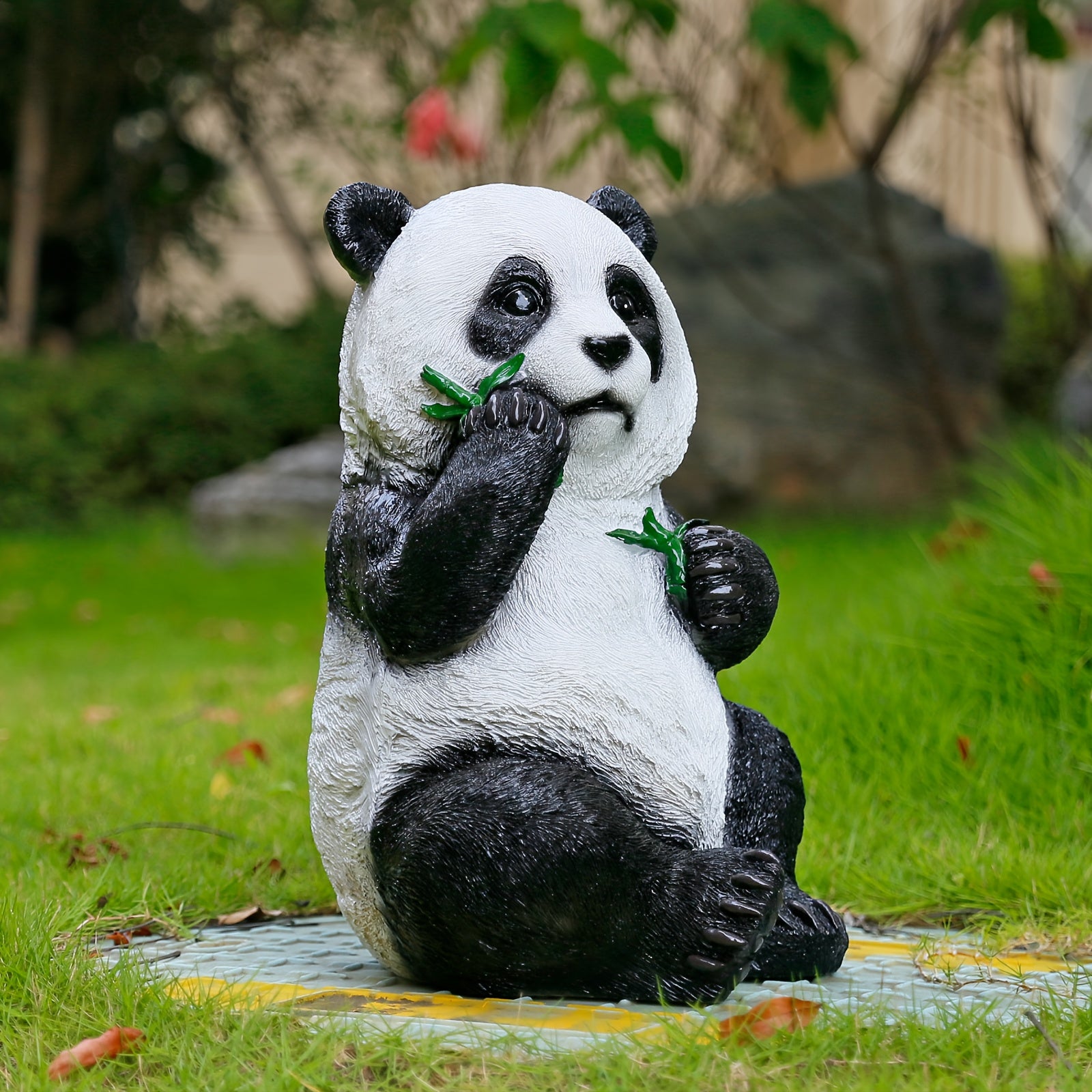 Adorable Panda Outdoor Statue