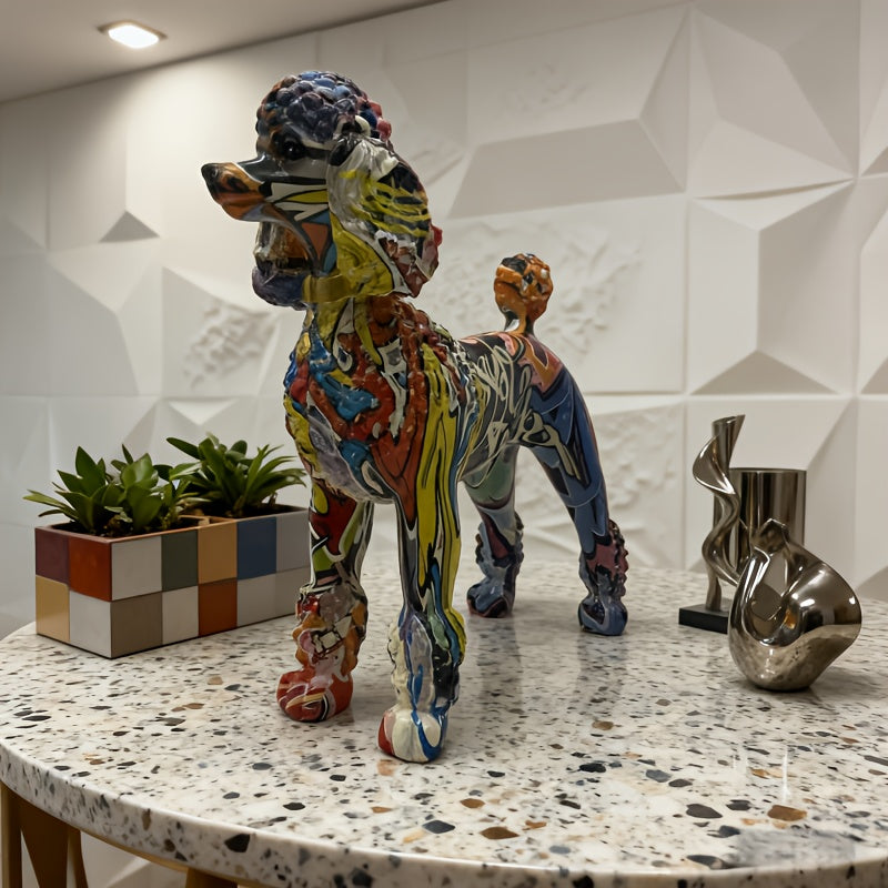Poodle Statue Resin