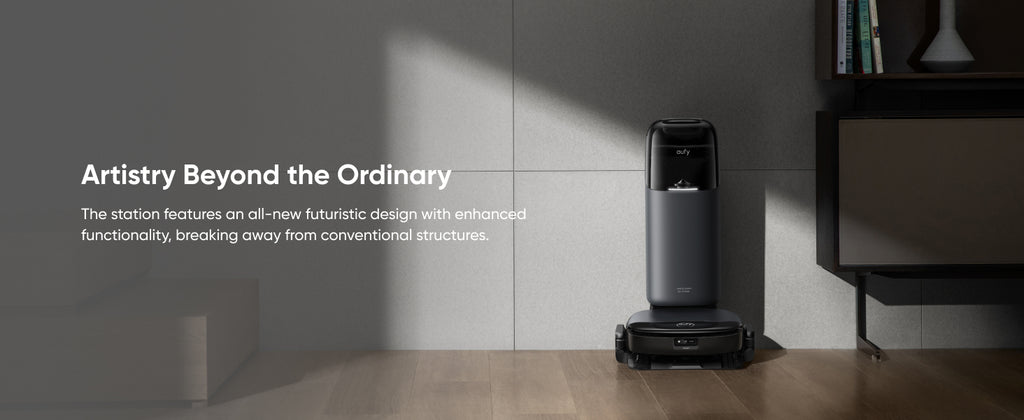 eufy Omni S1, Robot Vacuum Cleaner with Mop, Incredible Suction, All-in-One Station, Smart Obstacle Avoidance, Lift Mop, Wi-Fi, App, Alexa, Corner-to-Edge Deep Cleaning