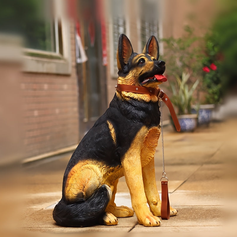 German Shepherd dog statue
