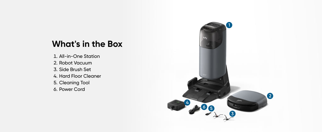 eufy Omni S1, Robot Vacuum Cleaner with Mop, Incredible Suction, All-in-One Station, Smart Obstacle Avoidance, Lift Mop, Wi-Fi, App, Alexa, Corner-to-Edge Deep Cleaning