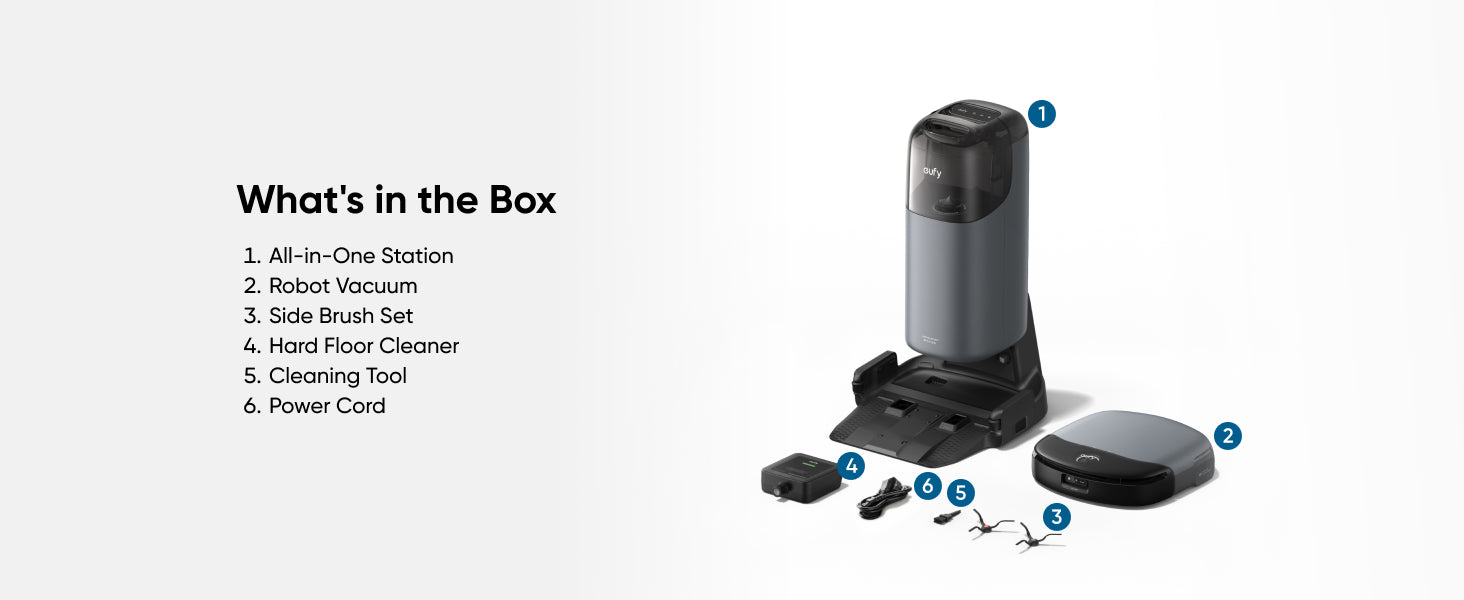 eufy Omni S1, Robot Vacuum Cleaner with Mop, Incredible Suction, All-in-One Station, Smart Obstacle Avoidance, Lift Mop, Wi-Fi, App, Alexa, Corner-to-Edge Deep Cleaning