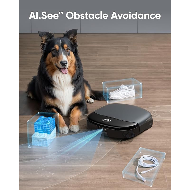 eufy Omni S1, Robot Vacuum Cleaner with Mop, Incredible Suction, All-in-One Station, Smart Obstacle Avoidance, Lift Mop, Wi-Fi, App, Alexa, Corner-to-Edge Deep Cleaning