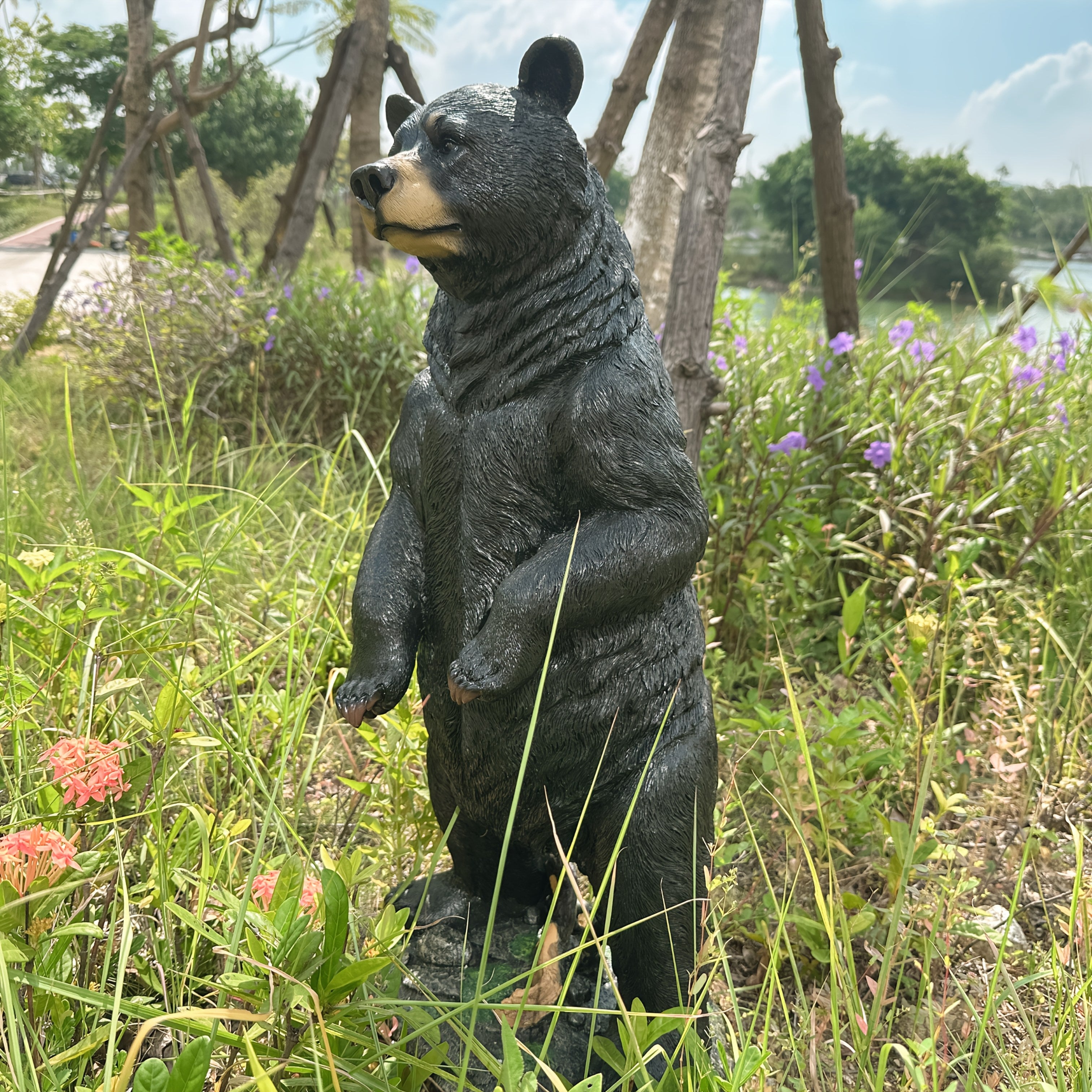 Creative Large Simulation Black Energy Statue Ornament