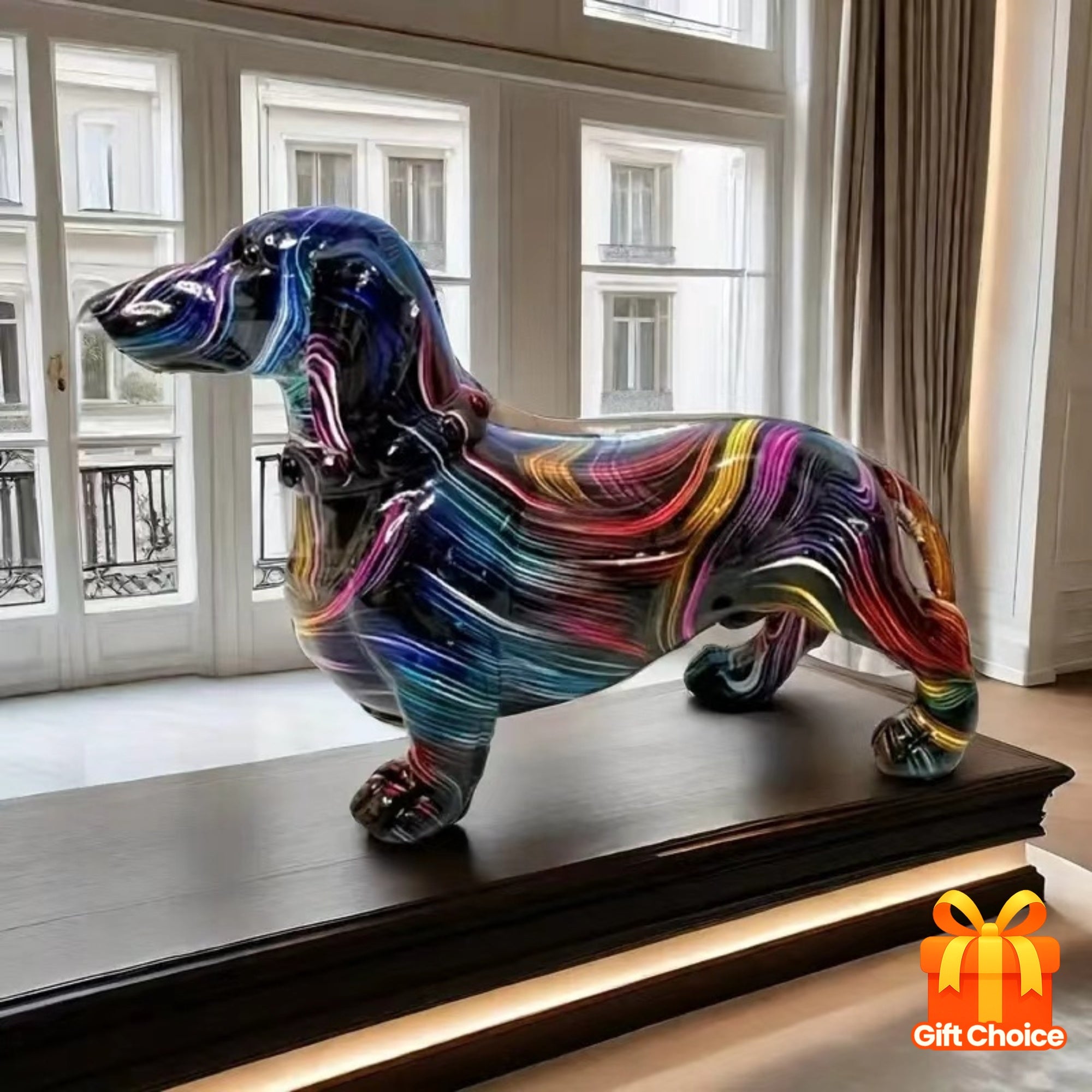 Large Color-Changing-like (Real Effect) Dachshund