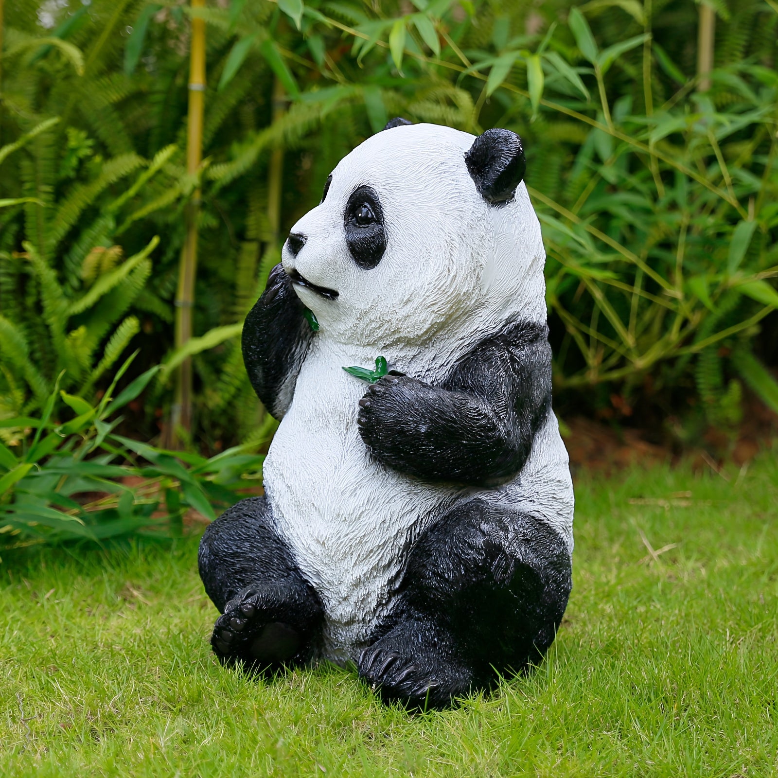 Adorable Panda Outdoor Statue
