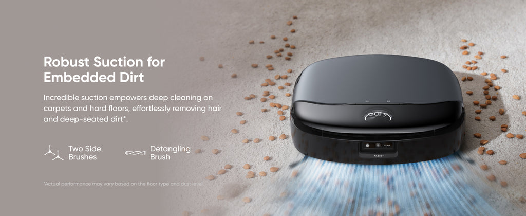 eufy Omni S1, Robot Vacuum Cleaner with Mop, Incredible Suction, All-in-One Station, Smart Obstacle Avoidance, Lift Mop, Wi-Fi, App, Alexa, Corner-to-Edge Deep Cleaning