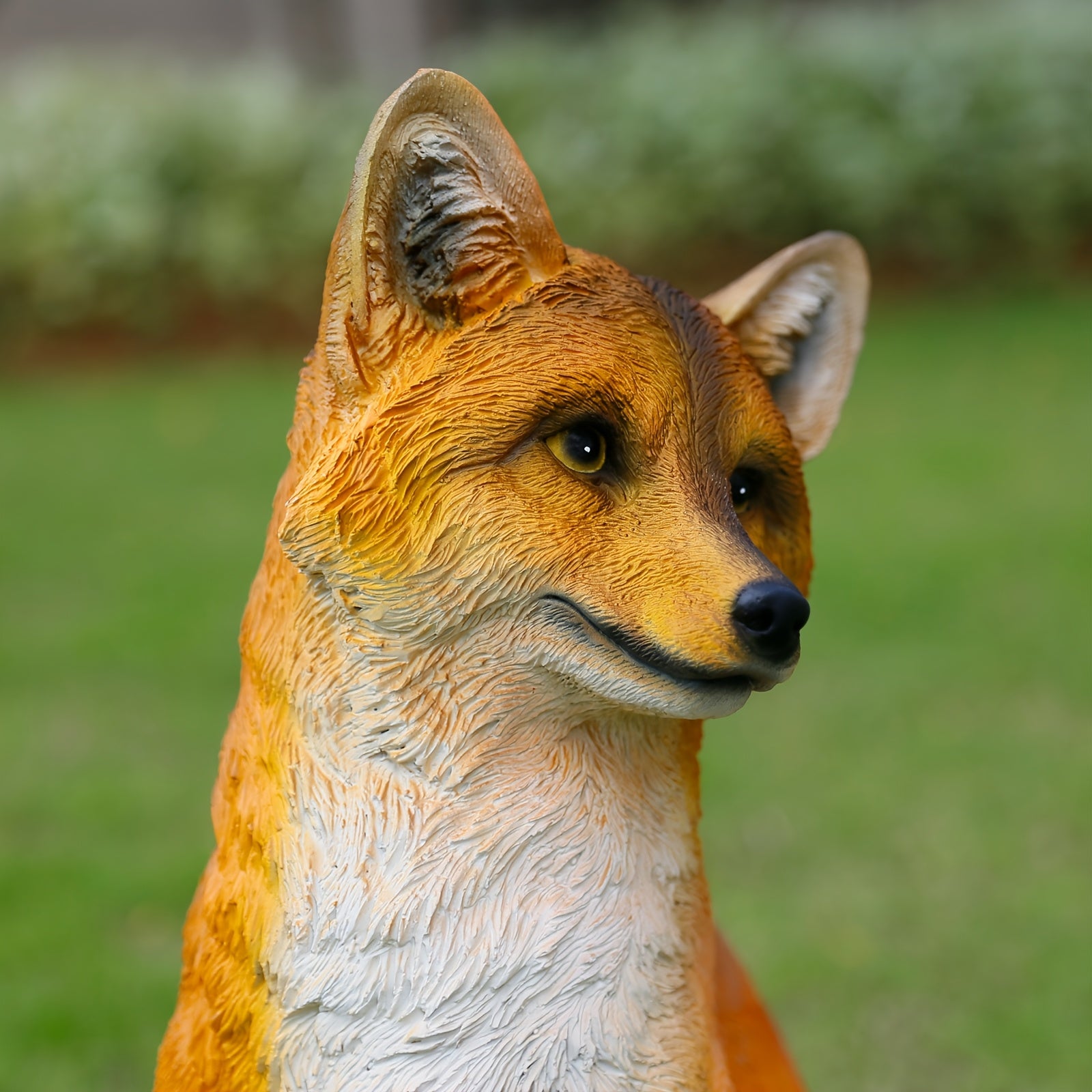 Rustic Resin Fox Statue, 22.5" High