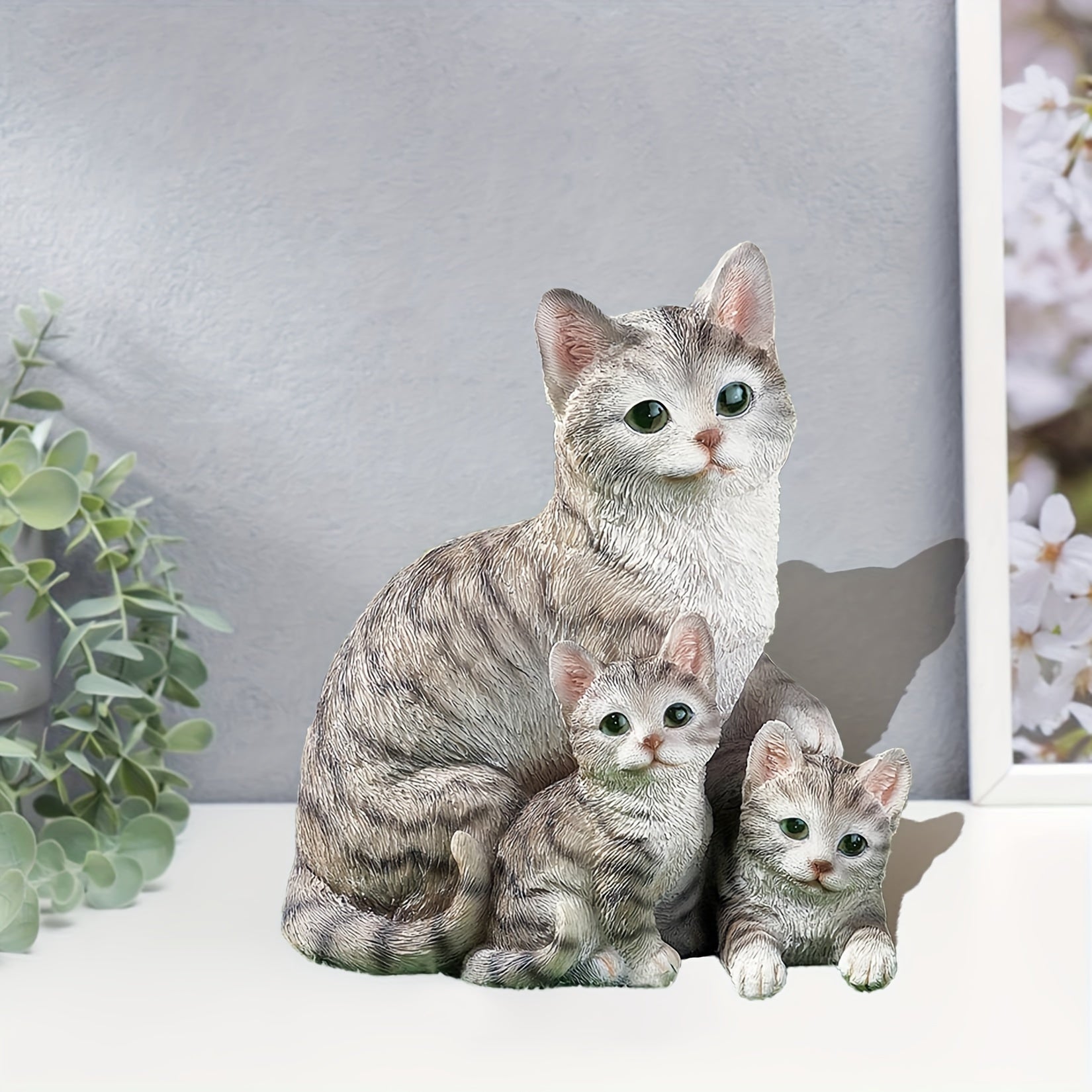 Resin Cat Garden Statue