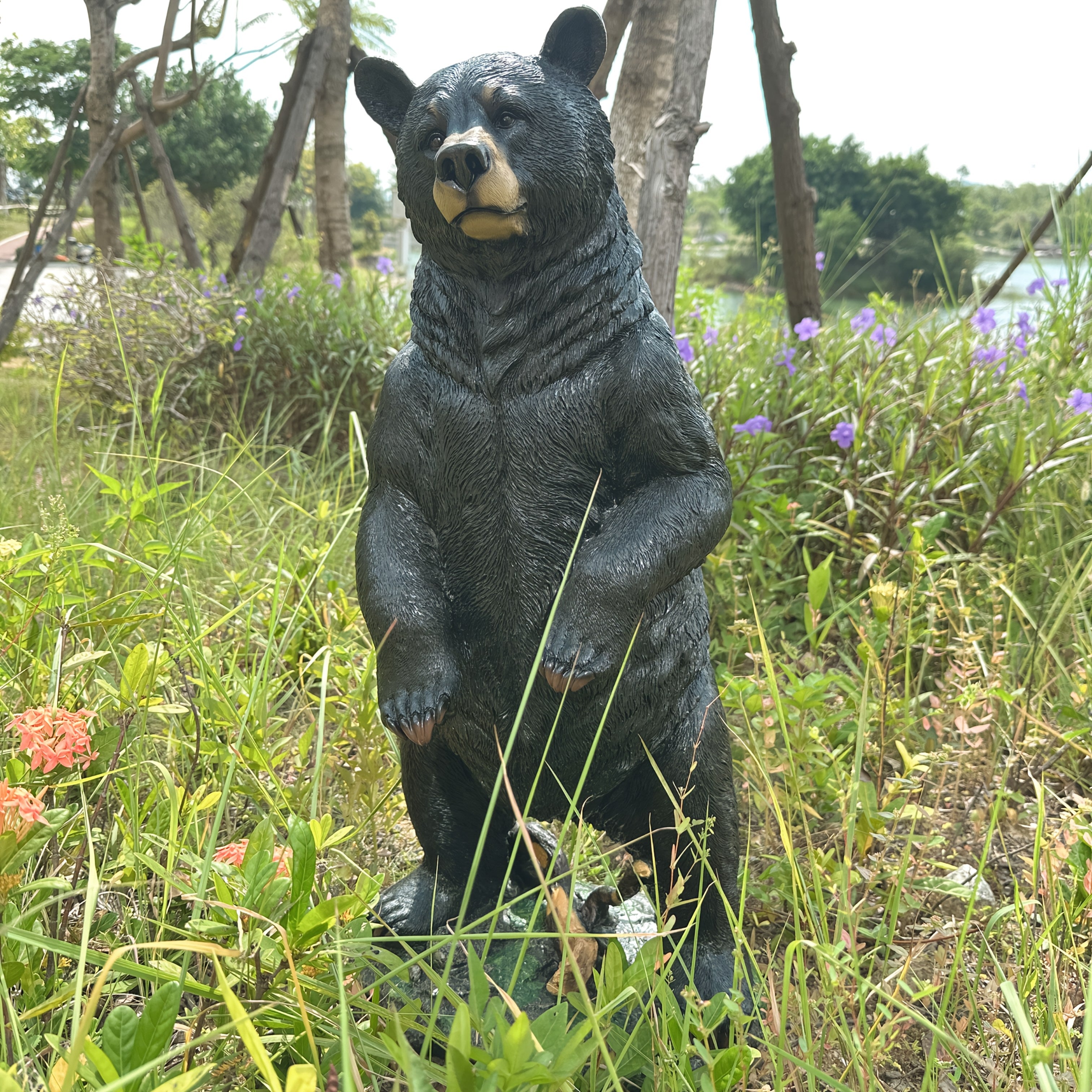 Creative Large Simulation Black Energy Statue Ornament