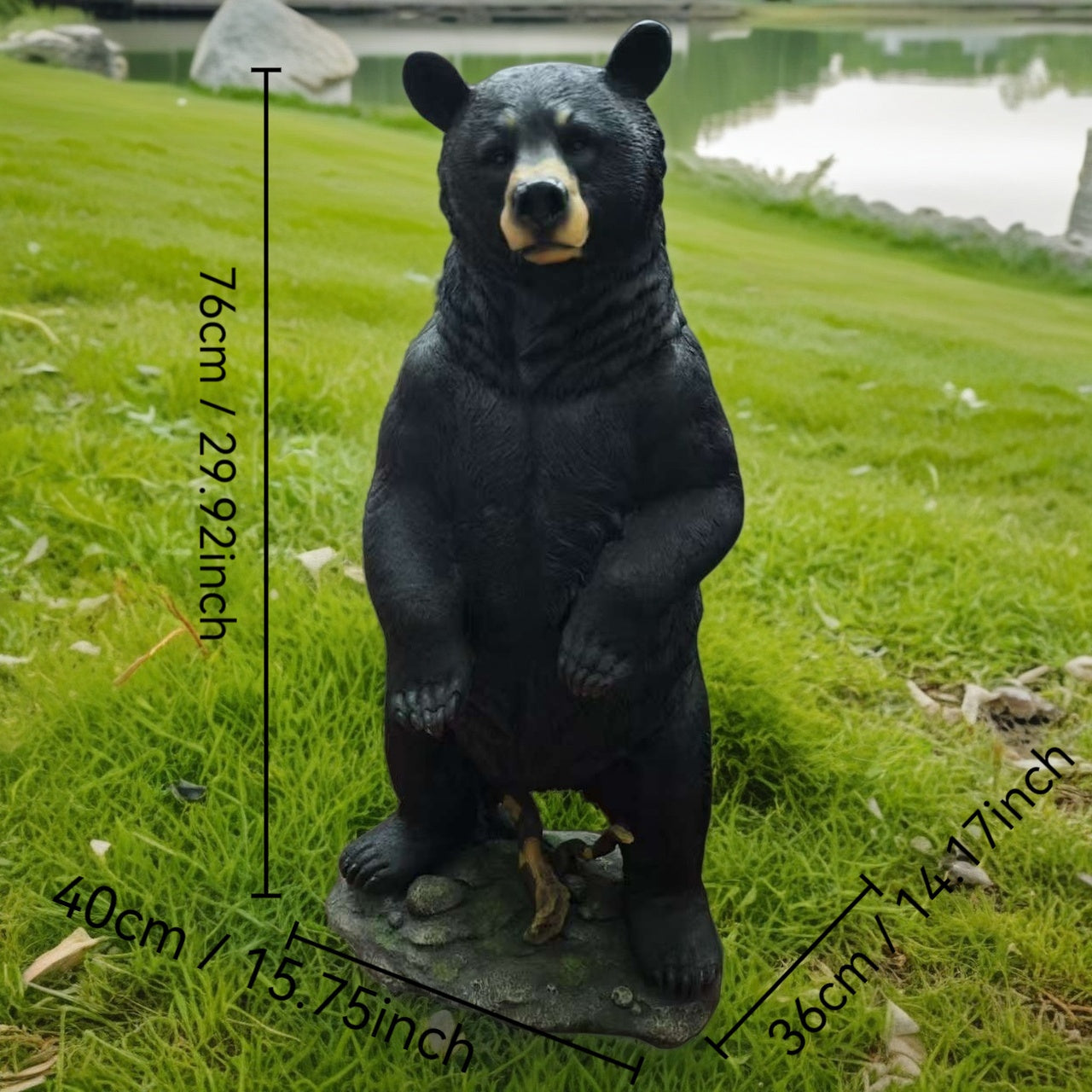 Creative Large Simulation Black Energy Statue Ornament