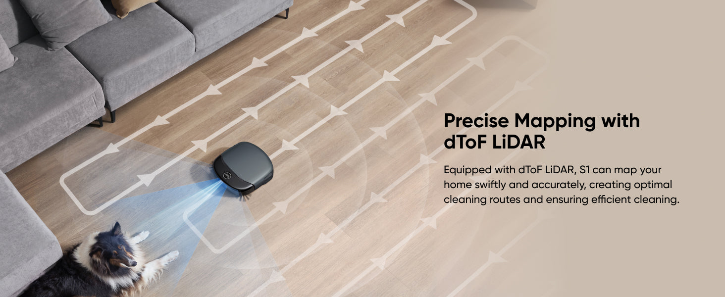 eufy Omni S1, Robot Vacuum Cleaner with Mop, Incredible Suction, All-in-One Station, Smart Obstacle Avoidance, Lift Mop, Wi-Fi, App, Alexa, Corner-to-Edge Deep Cleaning