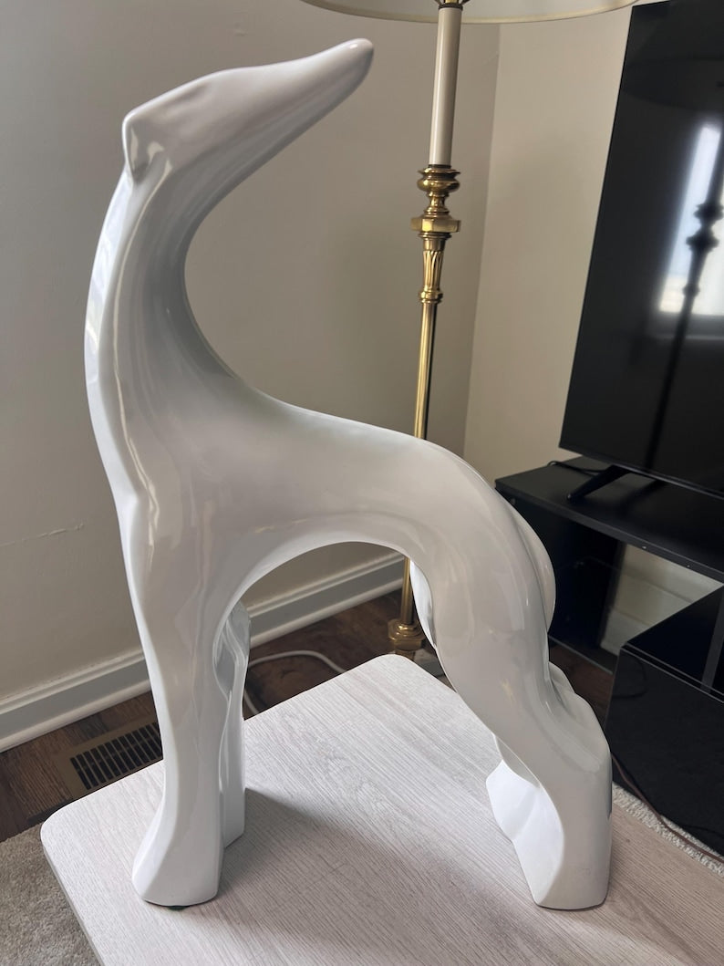 Huge Mid-Century Modern Royal Haeger-Style Greyhound