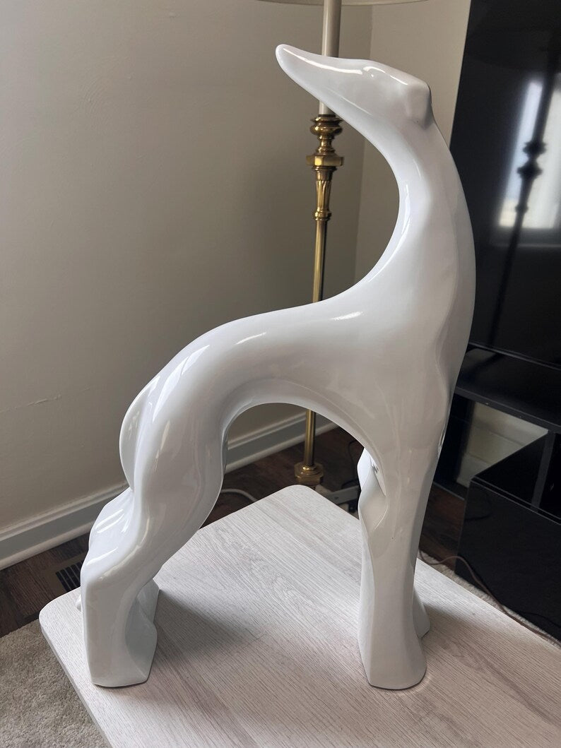 Huge Mid-Century Modern Royal Haeger-Style Greyhound