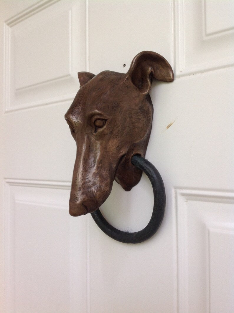 Elegant Greyhound Door Knocker