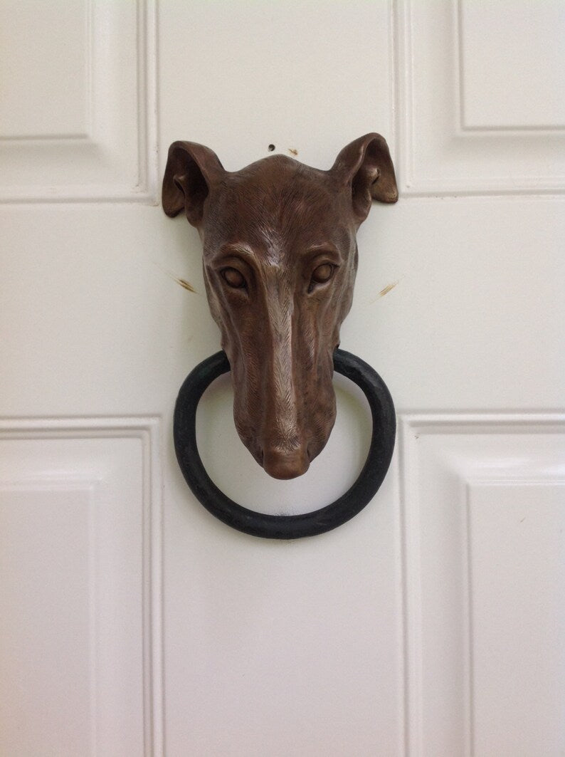 Elegant Greyhound Door Knocker